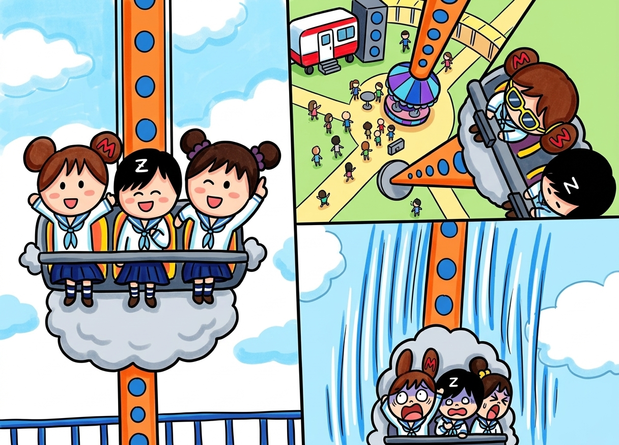 The same drawing colored in marker style by KidsAI
