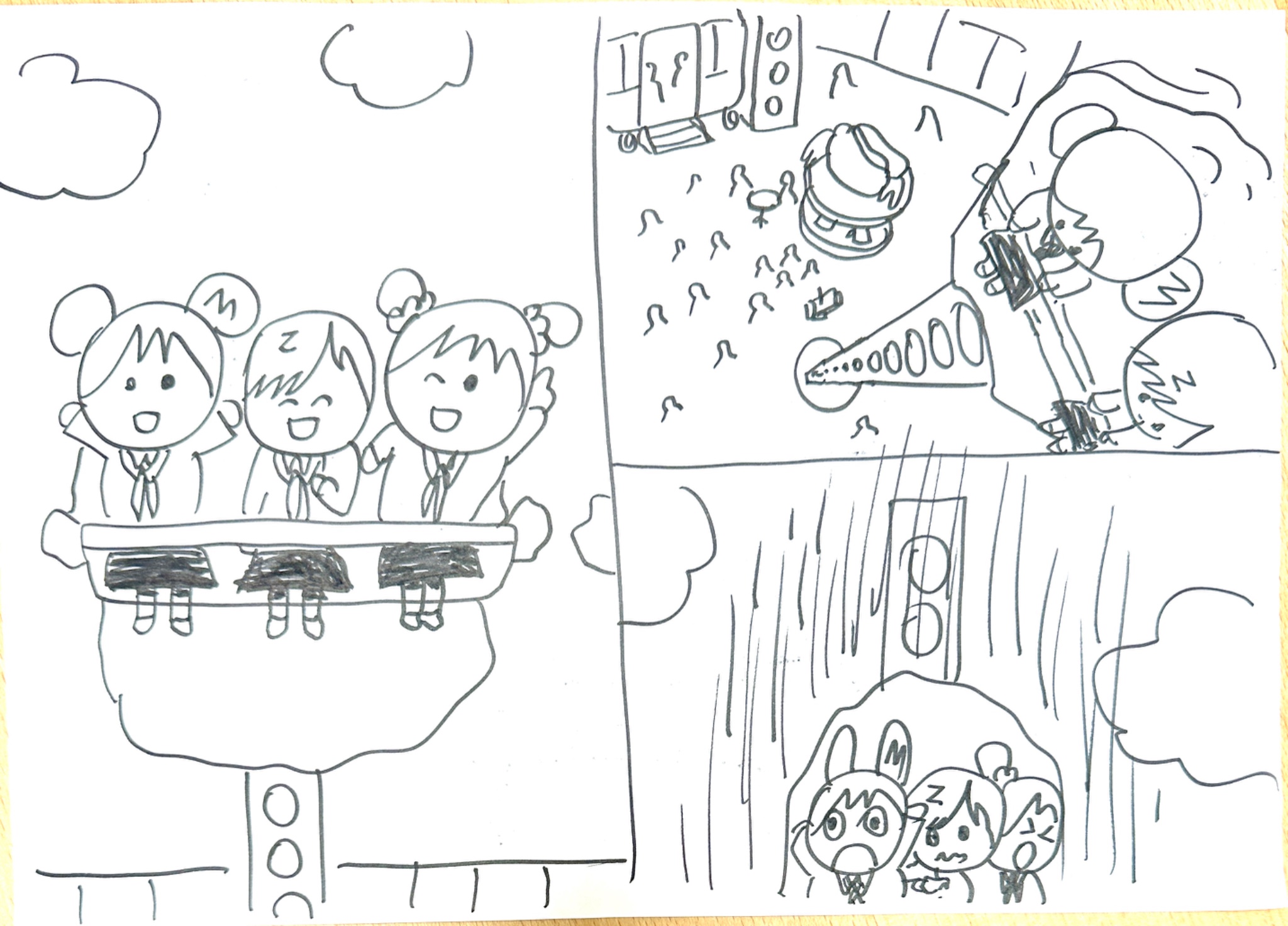 A kid's pencil sketch — 3D Render sample