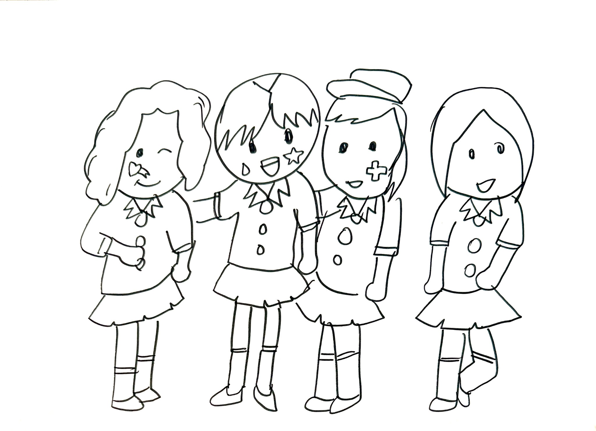 A child's pencil sketch